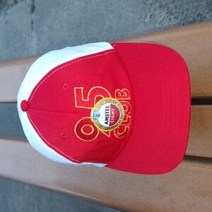 Amstel Light Beer 95 Club Embroidered Snapback Hat Cap Red White